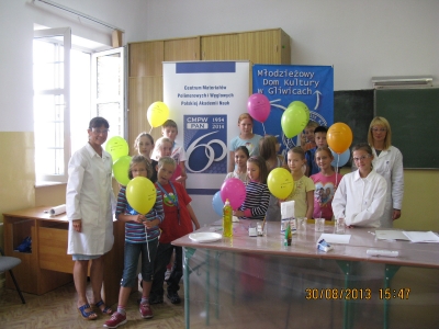Warsztaty naukowe w Młodzieżowym Domu Kultury w Gliwicach, 30.08.2013