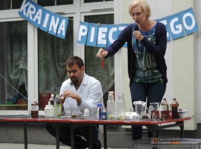 Pokazy doświadczeń chemicznych dla przedszkolaków Przedszkola nr 1 w Zabrzu, 30.09.2014